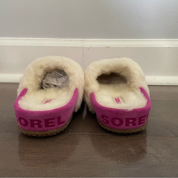 Sorel Youth Nakiska Slide II Slipper Bright Lavender NIB Size 3 MSRP $50 - Picture 3 of 8